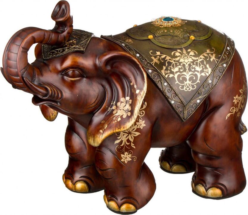 Figura de elefante como amuleto de la suerte